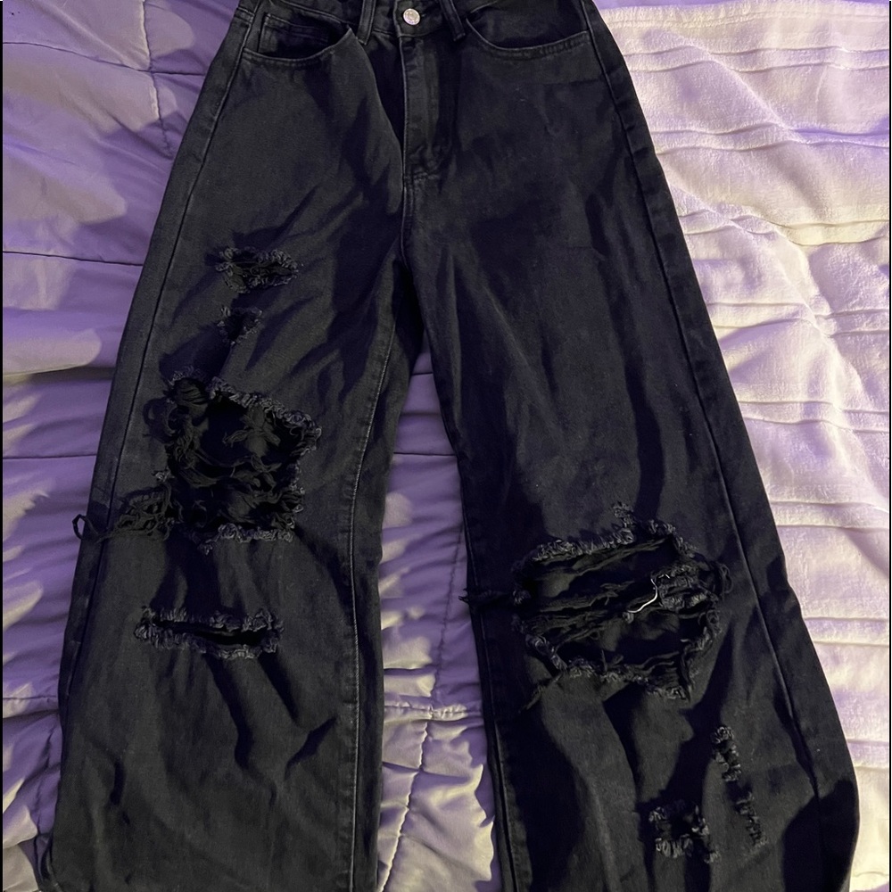 Super baggy high rise jeans